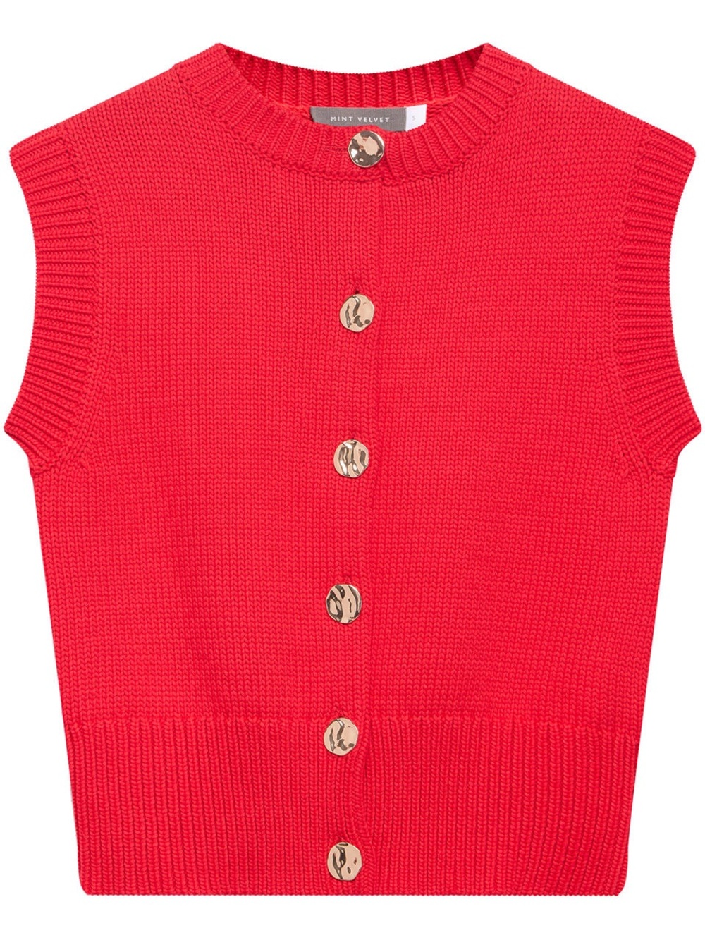 Mint Velvet Button Knit Top - Picture 2 of 5